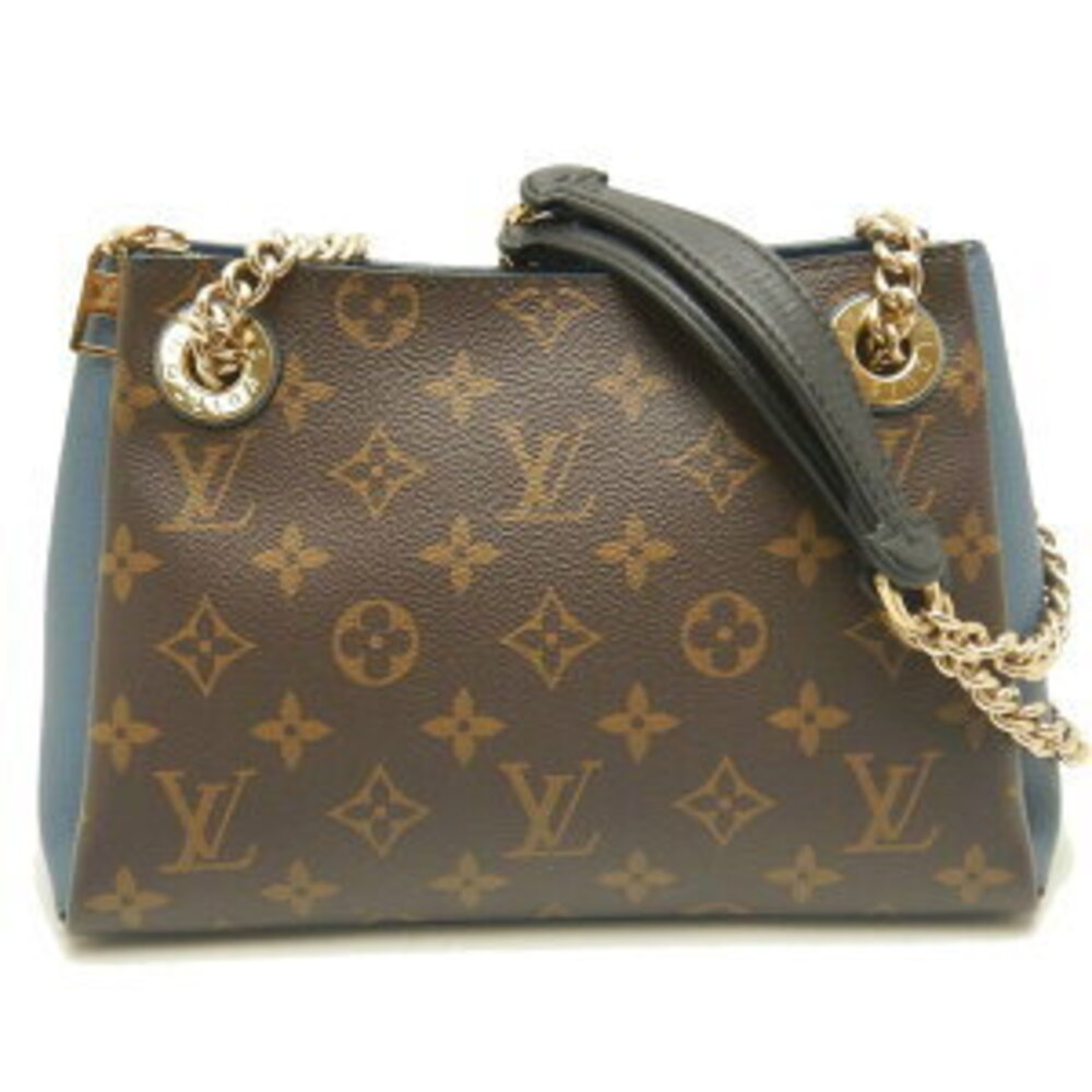 LOUIS VUITTON Monogram Surene Shoulder Bag Brown Blue - Picture 9 of 9
